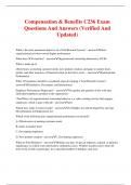 Compensation & Benefits C236 Exam Questions And Answers (Verified And Updated)