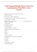 C236 Comp and Benefits End of Course Test Exam Questions With 100% Correct Answers