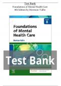 Test Bank For Foundations of Mental Health Care 8th Edition by Michelle Morrison-Valfre||ISBN 978-0323810296||All Chapters||Completed Guide A+