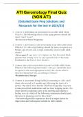 ATI Gerontology Final Quiz  with NGN &lpar;Detailed Exam Prep Solutions and Resources for the test in 2024&sol;25&rpar;