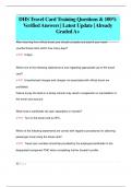 DHS Travel Card Training Questions & 100&percnt;  Verified Answers &vert; Latest Update &vert; Already  Graded A&plus;
