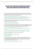 NCLEX HURST REVIEW- RN READINESS EXAM 2- WITH 100&percnt; VERIFIED SOLUTIONS-2022-2024