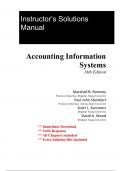 Solutions for Accounting Information Systems, 16th Edition Romney (All Chapters included)