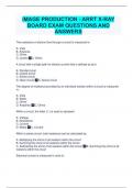 IMAGE PRODUCTION - ARRT X-RAY BOARD EXAM QUESTIONS AND ANSWERS