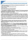 RNRF - Child Care Facility Rules and Regulation Exam with Solutions 2024