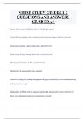 NRFSP STUDY GUIDES 1-3 QUESTIONS AND ANSWERS  GRADED A+