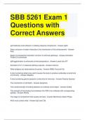 SBB 5261 Exam 1 Questions with Correct Answers (1)