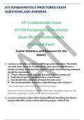 ATI RN Fundamentals Proctored Exam