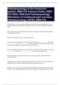 Pathophysiology of the Endocrine System, MSN 570 Advance Patho, MSN 570 HESI, HESI Exit