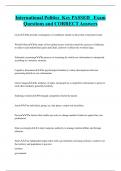 International Politics Key PASSED Exam  Questions and CORRECT Answers