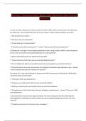 Nursing - Communication Exam with Questions And Correct Answers 
