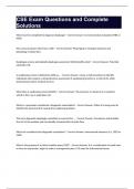 CSE Exam Questions and Complete Solutions