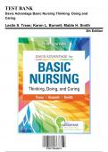 Test Bank: Davis Advantage Basic Nursing Thinking  Doing and Caring, 3rd Edition by Treas - Chapters 1-41, 9781719642071 | Rationals Included