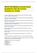 SPCE 630 Midterm Actual Exam Questions with All Correct Answers A (1)
