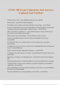 CCOU 305 Exam 2 Questions And Answers &lpar;Updated And Verified&rpar;