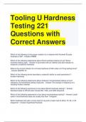 Tooling U Hardness Testing 221 Questions with Correct Answers (1)