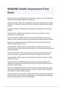 NUR2092 Health Assessment Final Exam NEWEST 2026&sol;2027 ACTUAL EXAM COMPLETE QUESTIONS AND CORRECT DETAILED ANSWERS &lpar;VERIFIED ANSWERS&rpar; &vert;ALREADY GRADED A&plus;&vert;&vert;BRAND NEW&excl;&excl;