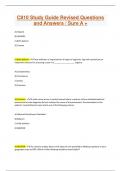 C810 Study Guide Revised Questions and Answers &sol; Sure A &plus;