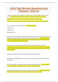 C810 Test Revised Questions and Answers &sol; Sure A&plus;