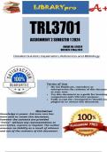 TRL3701 Assignment 2 Semester 1 2024 (526029)