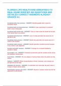 FLORIDA LIFE AND HEALTH 2-15 FINAL EXAM ACTUAL EXAM 300 DETAILED QUESTIONS AND GUARANTEED ANSWERS ALRREADY A GRADE&period;