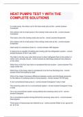 HEAT PUMPS TEST 1 WITH THE COMPLETE SOLUTIONS