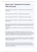 Exam I part 1 Questions & answers 100&percnt; Accurate