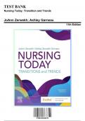 Test Bank for Nursing Today: Transition and Trends, 11th Edition by Zerwekh, 9780323810159, Covering Chapters 1-26 | Includes Rationales