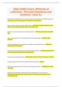 CMA AAMA Exam- Methods of collection &sol; Revised Questions and Answers &sol; Sure A&plus;