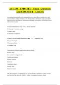 ACC253 UPDATED Exam Questions  And CORRECT Answers