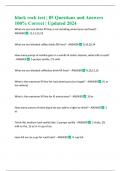 black rock test &vert; 85 Questions and Answers 100&percnt; Correct &vert; Updated 2024