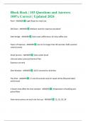 Black Rock &vert; 103 Questions and Answers 100&percnt; Correct &vert; Updated 2024