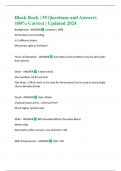 Black Rock &vert; 55 Questions and Answers 100&percnt; Correct &vert; Updated 2024