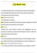 CCA Mock Test Questions with 100&percnt; Correct Answers &vert; Verified &vert; Latest Update