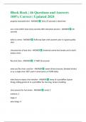 Black Rock &vert; 46 Questions and Answers 100&percnt; Correct &vert; Updated 2024