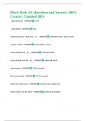 Black Rock AZ Questions and Answers 100&percnt; Correct &vert; Updated 2024