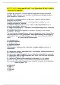 PSYC 435- Abnormal-Ch.1 Exam Questions With Verified Answers Graded A+