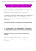 Astronomy 102 Final Exam &vert; 100&percnt; Correct Answers &vert; Verified &vert; Latest 2024 Version