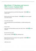 Black Rock &vert; 27 Questions and Answers 100&percnt; Correct &vert; Updated 2024