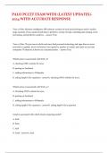 PALO PCCET EXAM WITH &lpar;LATEST UPDATES&rpar;-2024 WITH ACCURATE RESPONSE  