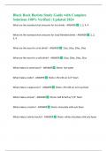 Black Rock Barista Study Guide with Complete Solutions 100&percnt; Verified &vert; Updated 2024