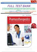 FULL TEST BANK For Pharmacotherapeutics For Advanced Practice Nurse Prescribers 5th Edition By Teri Moser Woo RN Phd ARNP CPNP-PC CNL FAANP &lpar;Author&rpar; Latest Update Graded A&plus;   