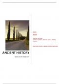 OCR 2023 ANCIENT HISTORY H407/11: SPARTA AND THE GREEK WORLD A LEVEL QUESTION PAPER & MARK SCHEME (MERGED)