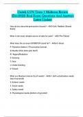 Unitek LVN Term 1 Midterm Review (Dec2022) Real Exam Questions And Answers Latest Update