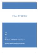 OCR 2023 GCE Film Studies H410/01: Film history A Level Question Paper & Mark Scheme (Merged) 