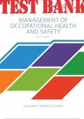 Management of Occupational Health & Safety&comma; 8th Edition Kelloway&comma; TEST BANK