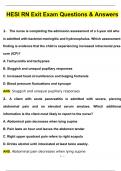HESI RN Exit Exam 2024&sol;2025 QUESTIONS AND ANSWERS WITH RATIONALE