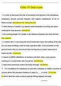 Osha 10 Final Exam Questions with 100&percnt; Correct Answers &vert; Verified &vert; Latest Update