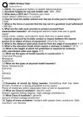 OSHA 10 Hour Test Questions with 100&percnt; Correct Answers &vert; Verified &vert; Latest Update