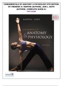 Fundamentals of Anatomy & Physiology 8th Edition by Frederic H. Martini (Author), Judi L. Nath (Author) Test Bank